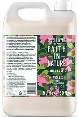 Bol.com Faith in Nature Shampoo Wilde Rozen - 5L aanbieding