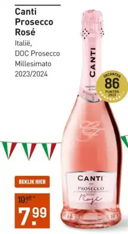 Gall & Gall Canti Prosecco Rosé aanbieding