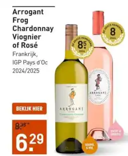 Gall & Gall Arrogant Frog Chardonnay Viognier of Rosé aanbieding