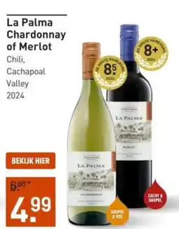 Gall & Gall La Palma Chardonnay of Merlot aanbieding