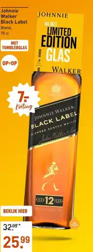 Gall & Gall Johnnie Walker Black Label aanbieding
