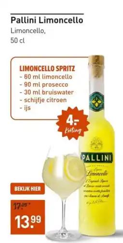 Gall & Gall Pallini Limoncello aanbieding