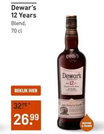 Gall & Gall Dewar's 12 Years aanbieding