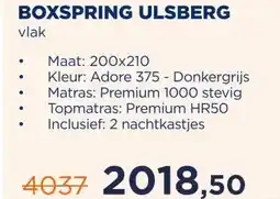 TotaalBED BOXSPRING ULSBERG aanbieding