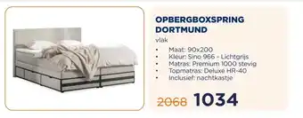 TotaalBED OPBERGBOXSPRING DORTMUND aanbieding