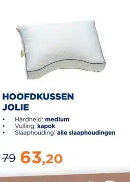 TotaalBED Hoofdkussen Jolie | kapok aanbieding
