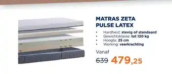 TotaalBED Matras Zeta | pulse-latex toplaag aanbieding