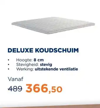 TotaalBED Topmatras Deluxe koudschuim | 140 x 200 cm aanbieding