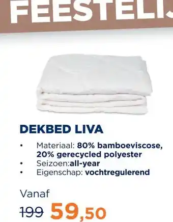 TotaalBED Dekbed Liva bamboe | all year aanbieding