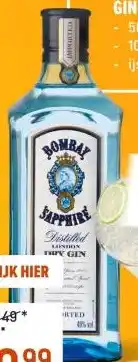 Gall & Gall Bombay Sapphire 70CL aanbieding