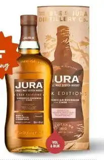Gall & Gall Jura Bourbon Cask 70CL aanbieding