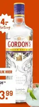 Gall & Gall Gordon's London Dry 70CL aanbieding