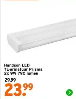 GAMMA Handson LED TL-armatuur Prisma 2x 9W 790 lumen aanbieding