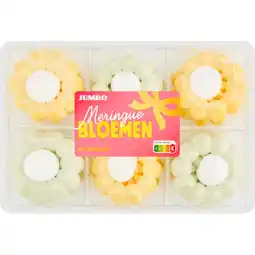 Jumbo Jumbo Meringue Bloemen met Vanillesmaak 115 g aanbieding