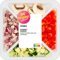 Jumbo Jumbo Gourmetschotel Courgette, Paprika, Rode Ui en Champignon 250 g aanbieding