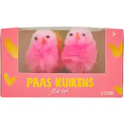 Jumbo Paaskuikens Gekleurd 6 Stuks aanbieding