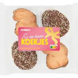 Jumbo Jumbo Ei & Haas Koekjes met Melkchocolade en Decoratie 220 g aanbieding