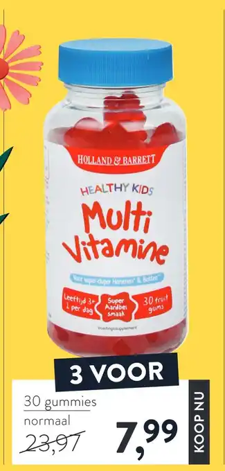 Holland & Barrett Healthy Kids Multi Vitamine aanbieding