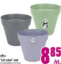 Hornbach ELHO Bloempot Loft Urban Kunststof groen Ø 25 cm H 22 cm aanbieding