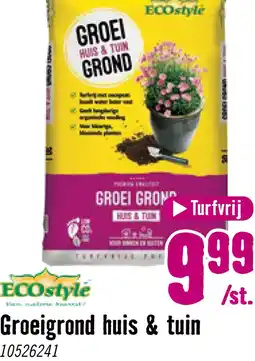 Hornbach ECOSTYLE Groei grond huis & tuin turfvrij 30 liter aanbieding