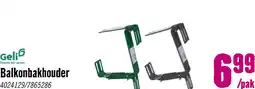 Hornbach GELI Balkonhaak verstelbaar groen 24x9 cm 2 st. aanbieding