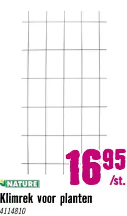 Hornbach NATURE Klimrek planten metaal groen 145 x 72,5 cm aanbieding