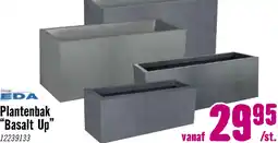 Hornbach EDA Plantenbak Basalt Up Kunststof antraciet 59x19,5x23 cm aanbieding