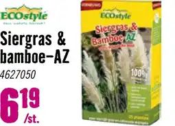 Hornbach ECOSTYLE Siergras & bamboe-AZ 800 gr aanbieding