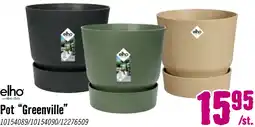 Hornbach ELHO Pot Greenville groen Ø25 cm aanbieding