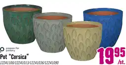 Hornbach PASSION FOR POTTERY Bloempot Corsica Klei beige Ø 38 cm H 34 cm aanbieding