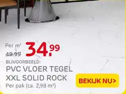Praxis PVC vloer tegel XXL solid rock aanbieding