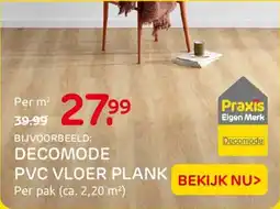 Praxis Decomode PVC vloer plank aanbieding