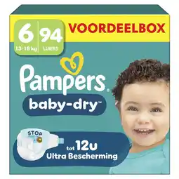 Etos Pampers Baby Dry Voordeelbox Luiers Maat 6 13-18 KG 94 stuks aanbieding