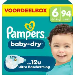 Etos Pampers Baby Dry Voordeelbox Luiers Maat 6 13-18 KG 94 stuks aanbieding