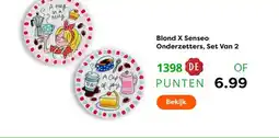 The Read Shop Blond X Senseo Onderzetters, Set Van 2 aanbieding