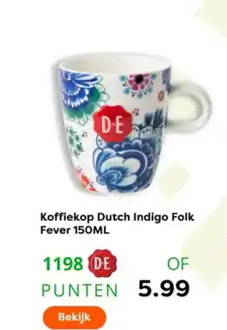 The Read Shop Koffiekop Dutch Indigo Folk Fever aanbieding