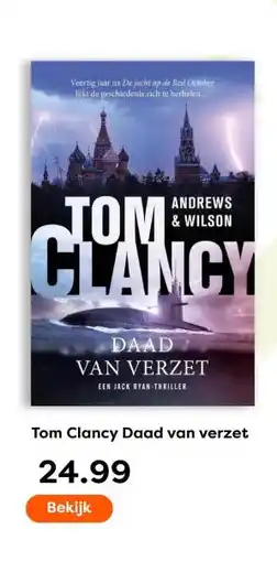 The Read Shop Tom Clancy Daad van verzet aanbieding