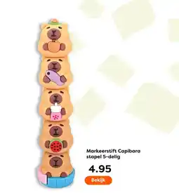 The Read Shop Markeerstift Capibara stapel 5-delig aanbieding