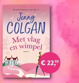 Bruna Jenny colgan met vlag en wimpel aanbieding