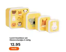 The Read Shop Lunch Snackbox-set Dierenvriendjes 4-delig aanbieding