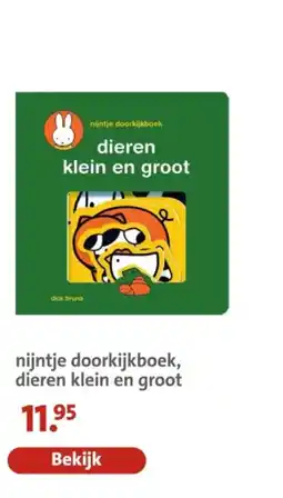 Bruna Nijntje doorkijkboek, dieren klein en groot aanbieding