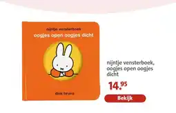 Bruna Nijntje vensterboek oogjes open oogjes dicht aanbieding