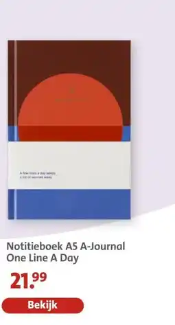 Bruna Notitieboek A5 A-Journal One Line A Day aanbieding