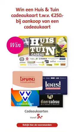 Bruna Cadeaukaarten aanbieding