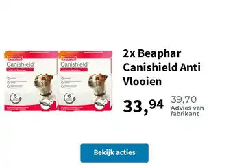 Plein.nl 2x Beaphar Canishield Anti Vlooien aanbieding