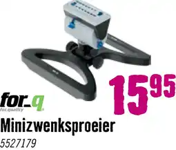 Hornbach FOR_Q Zwenksproeier mini met vuilafstotende zwenkaandrijving 320 m² aanbieding