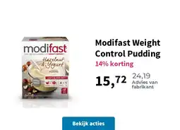 Plein.nl Modifast Weight Control Pudding aanbieding
