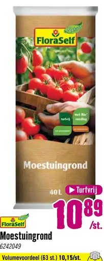 Hornbach FLORASELF Nature moestuingrond turfvrij RHP 40 liter aanbieding