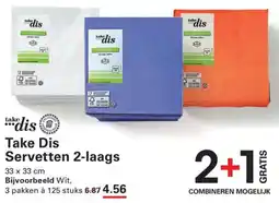 Sligro Take Dis Servetten 2-laags aanbieding