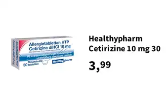 Plein.nl Healthypharm Cetirizine 10 mg 30 aanbieding